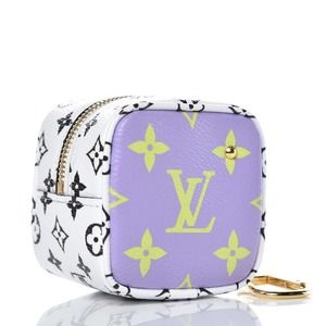 Louis Vuitton Giant Cube Monogram Purple/Black/White Coin Purse Chain Case LV